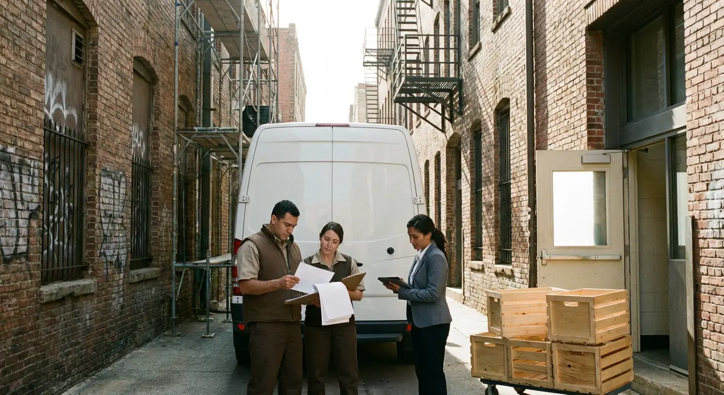 Loveland alley delivery access and clearance check