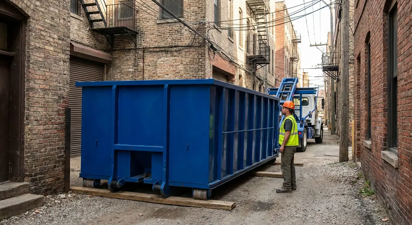 Narrow alley access challenges in Loveland