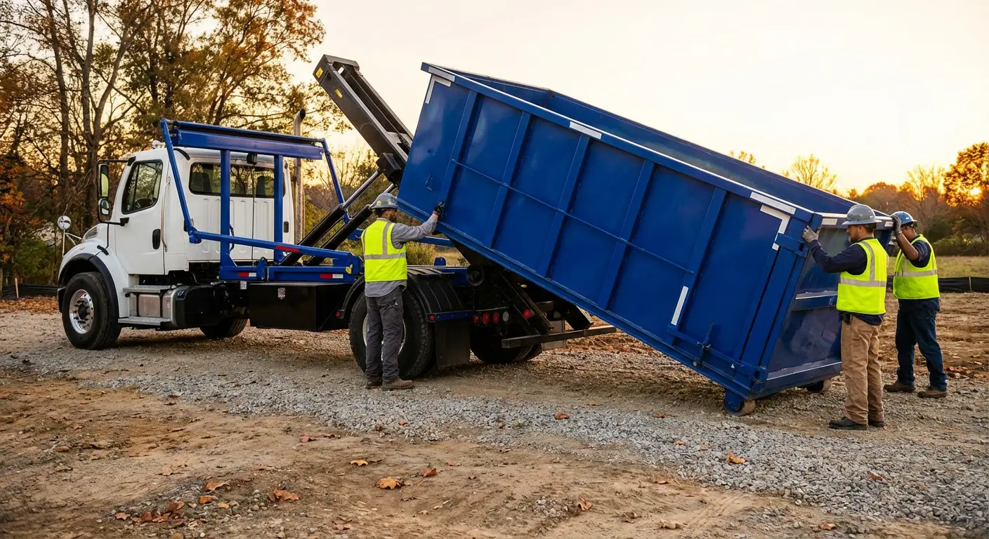 Construction dumpster delivery in Loveland, CO