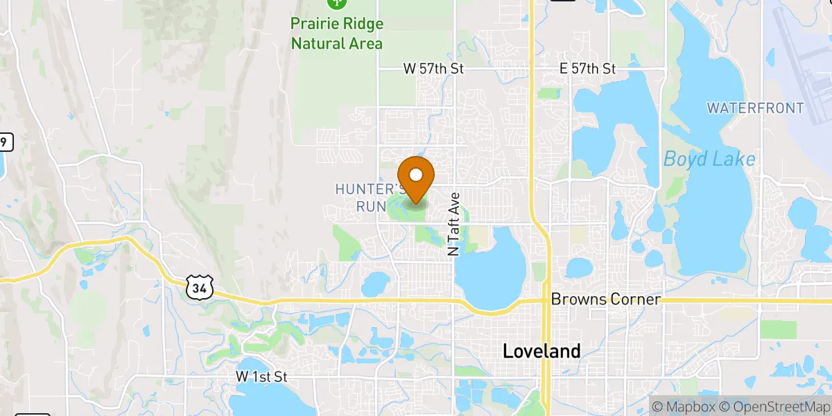 Loveland neighborhood map in Loveland, CO